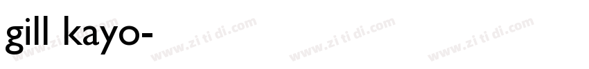 gill kayo字体转换